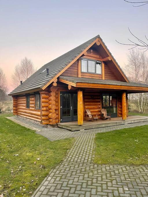 Unieke Houten Villa Met Sauna In Twente - 6P Den Ham Kültér fotó