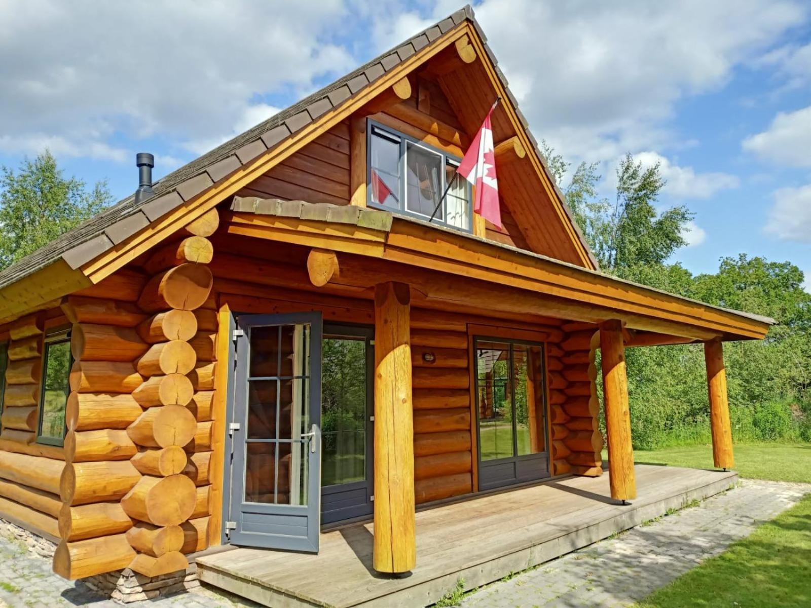 Unieke Houten Villa Met Sauna In Twente - 6P Den Ham Kültér fotó